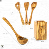 Olivenholz Utensilien Bundle