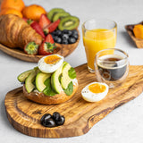 Olivenholz Steakbrett mit Saftrille "The Smokey BBQ", 43-45cm