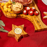 Lot de 3 porte bougies chauffe plat " THE CHRISTMAS CANDLES"