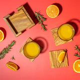 Square coaster set of 6 "Le Carré"