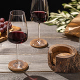 Rustic coasters set of 6 "The Bavarian Coaster