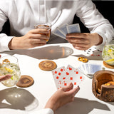 Rustic coasters set of 6 "The Bavarian Coaster