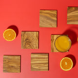 Square coaster set of 6 "Le Carré"