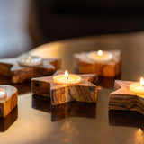 Lot de 3 porte bougies chauffe plat " THE CHRISTMAS CANDLES"