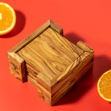 Square coaster set of 6 "Le Carré"