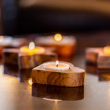 Lot de 3 porte bougies chauffe plat " THE CHRISTMAS CANDLES"