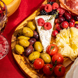 Cutting board with juice groove and handle "The Smokey BBQ