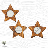 Lot de 3 porte bougies chauffe plat " THE CHRISTMAS CANDLES"