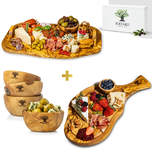 Bundles The Bavarian Brettl L + Hummus Lover 4er Set + The Smokey BBQ 45cm